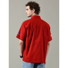 POLOKOŠILE (TRIČKO S LÍMEČKEM) ČERVENÉ - JAWA MOTORCYCLES - (UNISEX)